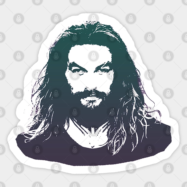 Jason Momoa Sticker by ZNEVA